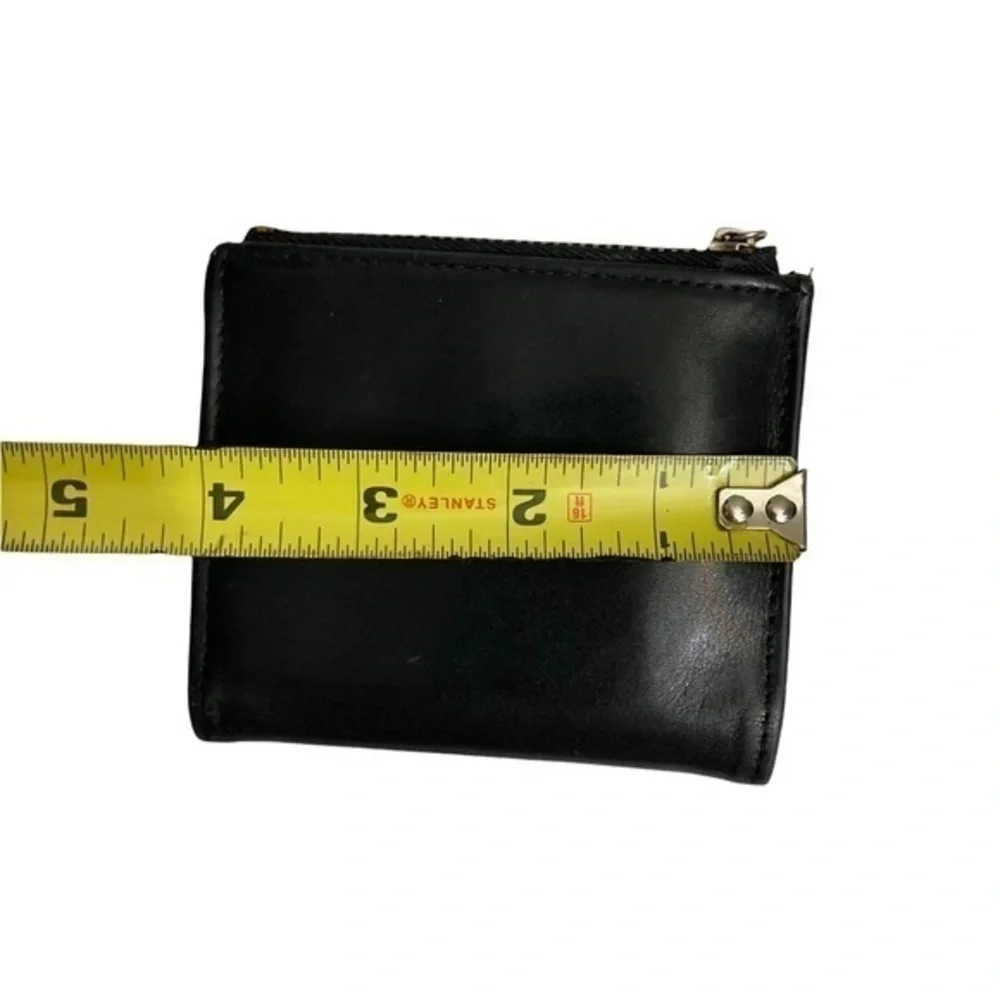 Vintage black leather wallet